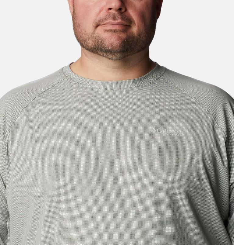 Men's PFG Terminal Deflector Long Sleeve Shirt - Big, Color: Cypress, Cool Grey, image 4