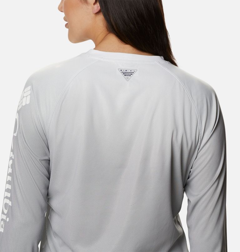 Women's PFG Tidal Deflector Long Sleeve Shirt, Color: Black Gradient, image 5