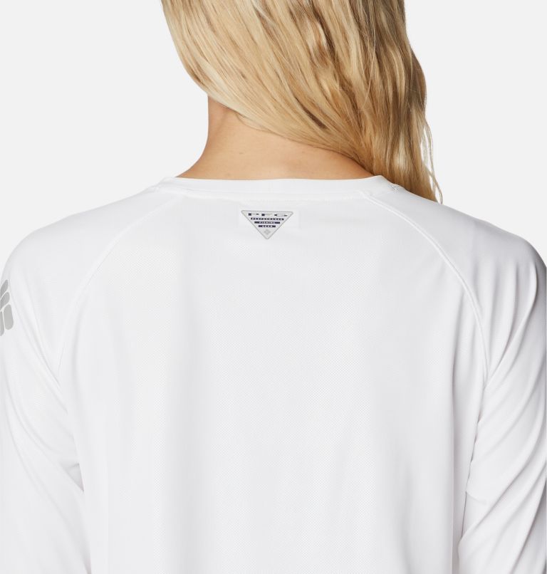 Thumbnail: Women’s PFG Tidal Deflector Long Sleeve Shirt, Color: White, image 5