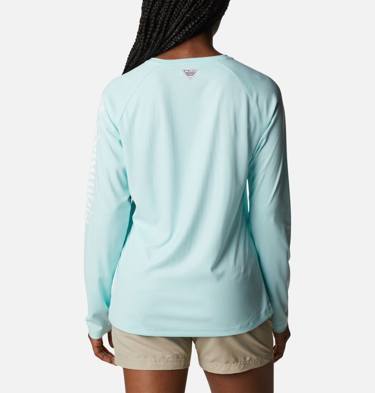 Thumbnail: Women’s PFG Tidal Deflector Long Sleeve Shirt, Color: Gulf Stream, image 2