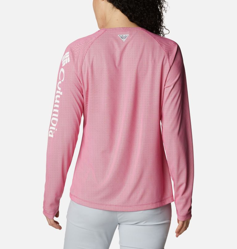 Thumbnail: Women’s PFG Tidal Deflector Long Sleeve Shirt, Color: Cactus Pink, image 2