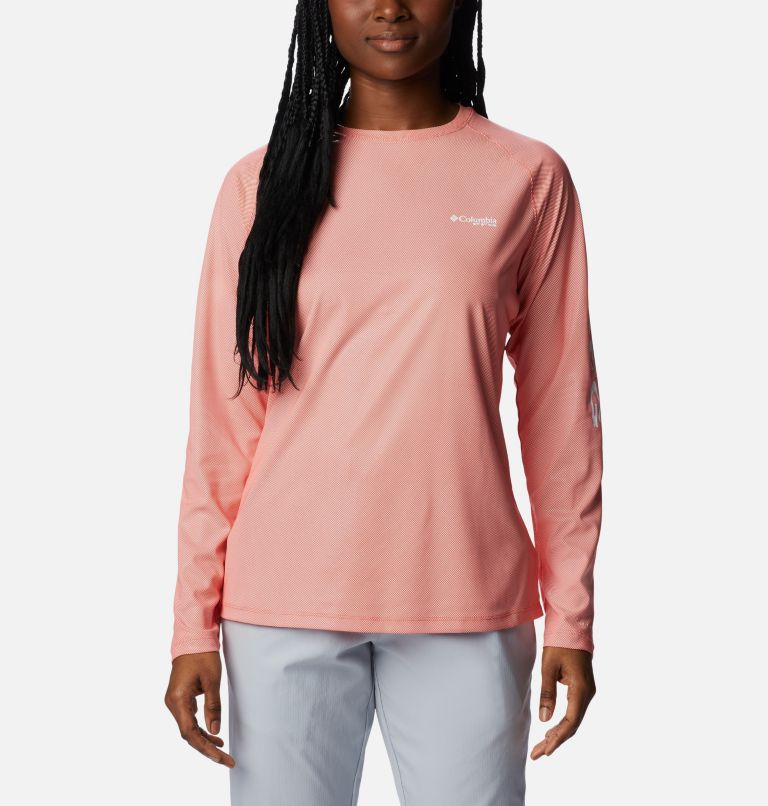 Thumbnail: Women’s PFG Tidal Deflector Long Sleeve Shirt, Color: Corange, image 1