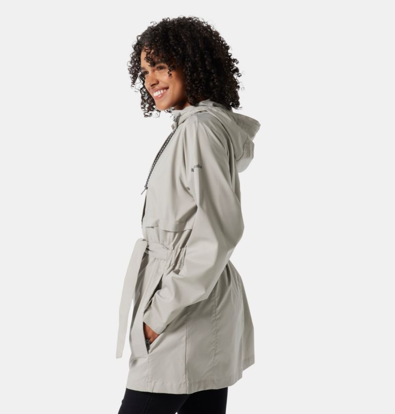 Thumbnail: Women's Pardon My Trench Rain Jacket, Color: Flint Grey, image 4