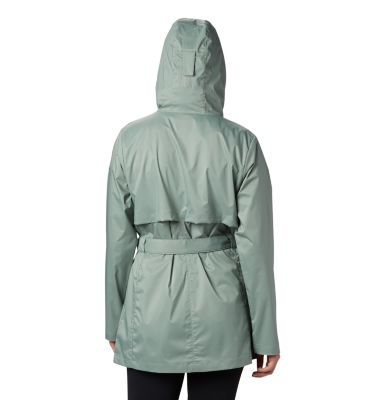 womens trench rain jacket with hood