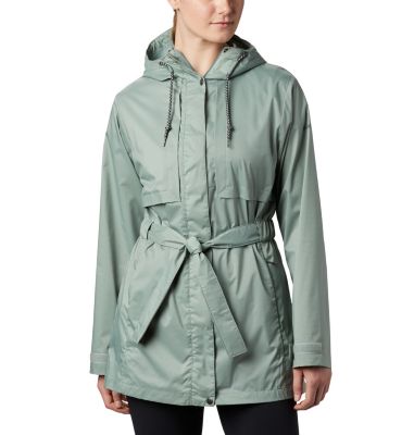 women's fitted rain jacket with hood