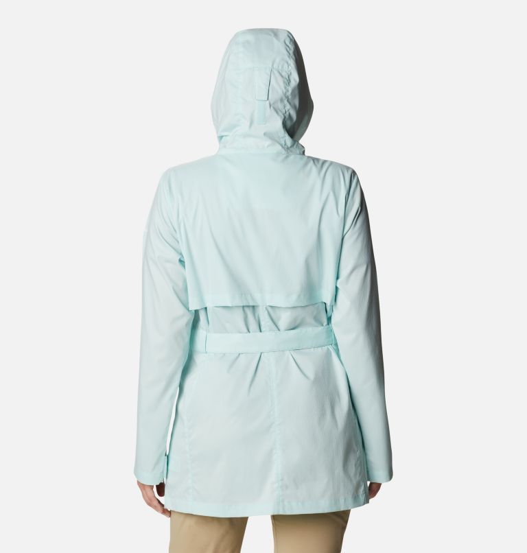 Women's Pardon My Trench Rain Jacket, Color: Icy Morn