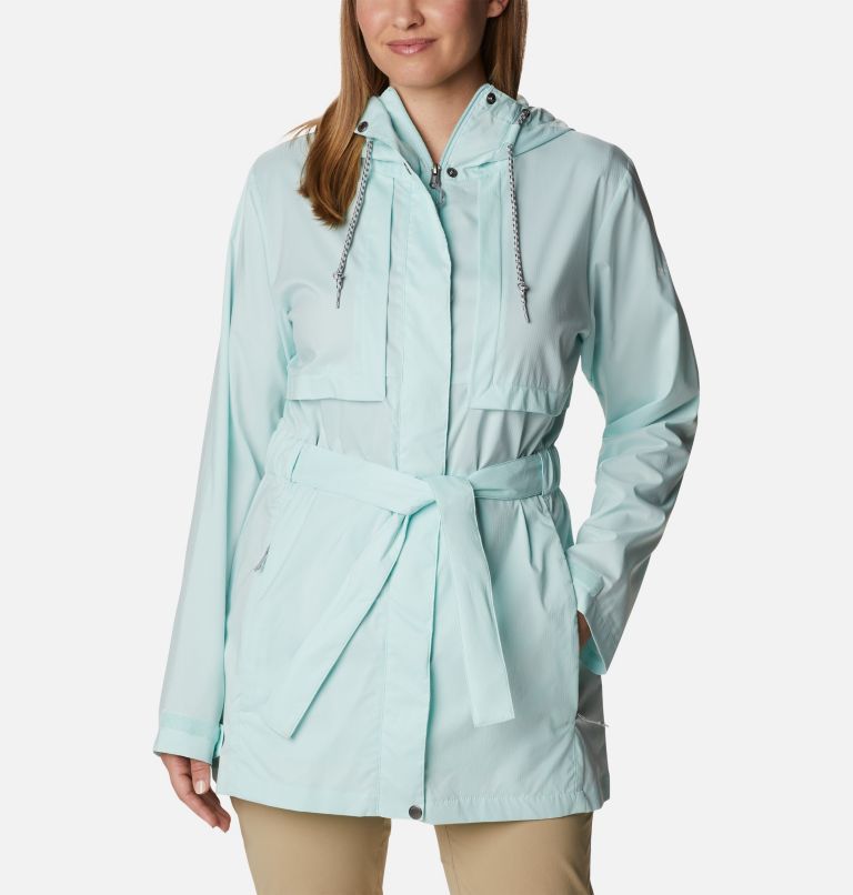 Pardon My Trench Rain Jacket | 329 | XL, Color: Icy Morn