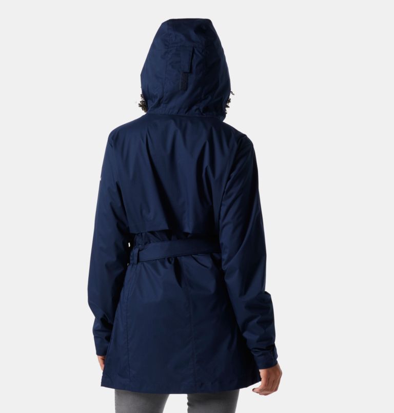 Women's Pardon My Trench Rain Jacket, Color: Dark Nocturnal