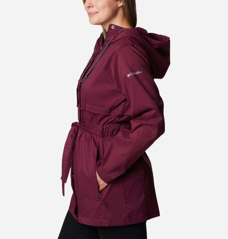 Women's Pardon My Trench Jacket, Color: Marionberry, image 3