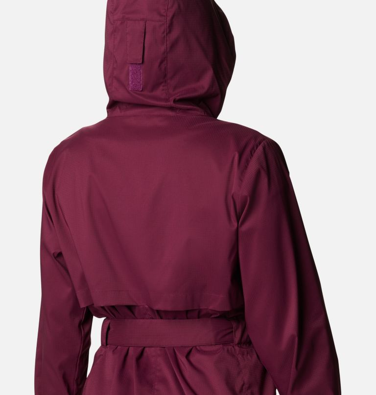 Thumbnail: Women's Pardon My Trench Rain Jacket, Color: Marionberry, image 6