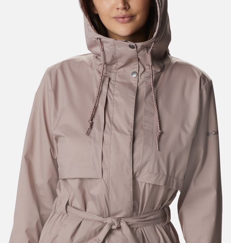 Women's Pardon My Trench Jacket, Color: Mauve Vapor, image 4