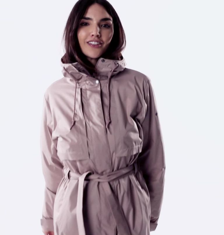 Women's Pardon My Trench Jacket, Color: Mauve Vapor