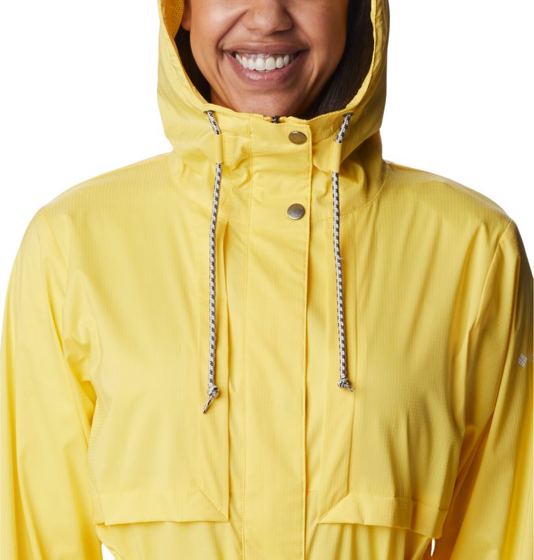 Thumbnail: Women's Pardon My Trench Rain Jacket, Color: Sun Glow, image 4