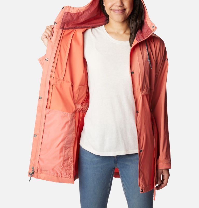 Peach cheap rain jacket