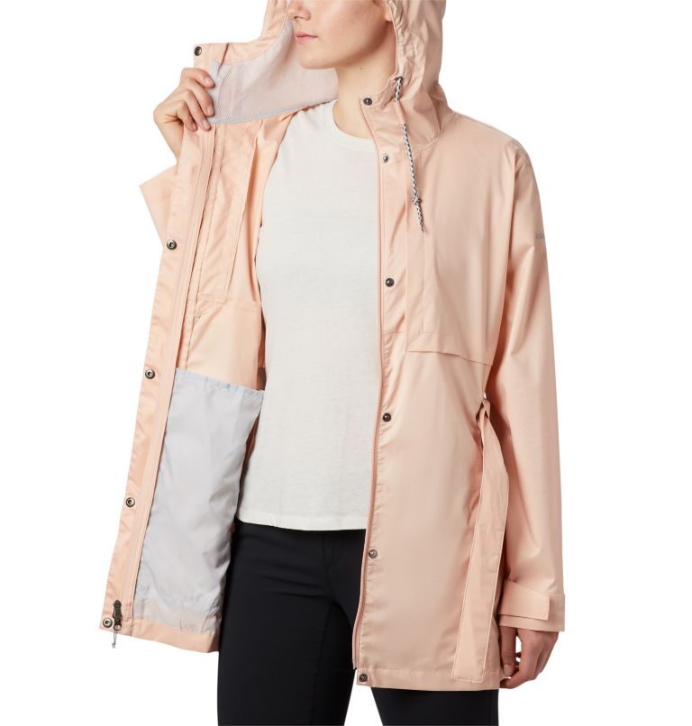 Pardon My Trench Rain Jacket | 870 | XS, Color: Peach Cloud, image 5