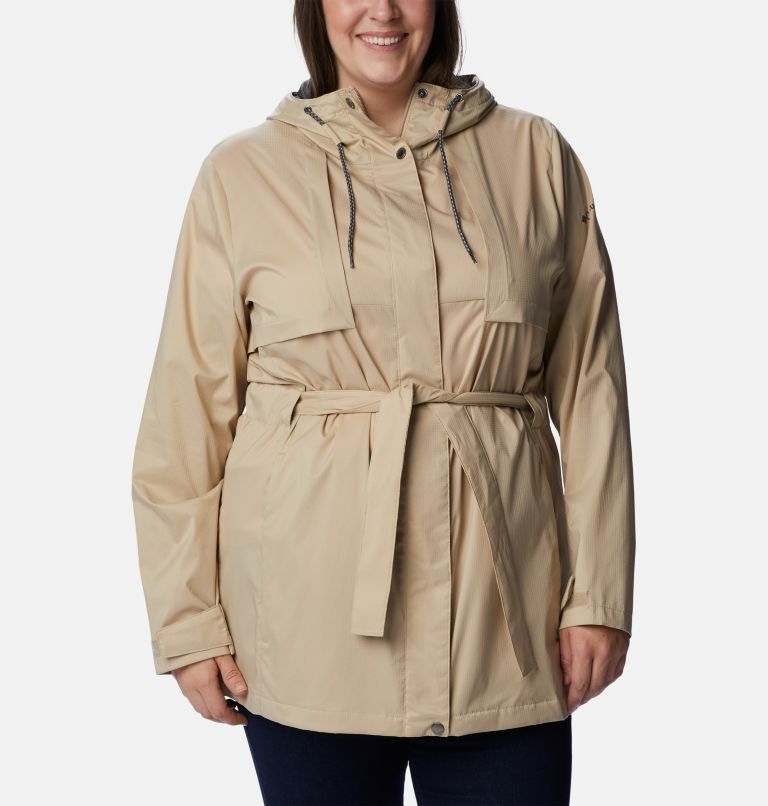 Women's Pardon My Trench Jacket – Plus Size, Color: Ancient Fossil, image 1