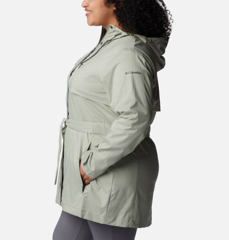 Women's Pardon My Trench Rain Jacket – Plus Size, Color: Safari, image 3