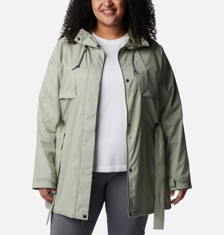 Women's Pardon My Trench Rain Jacket – Plus Size, Color: Safari, image 6
