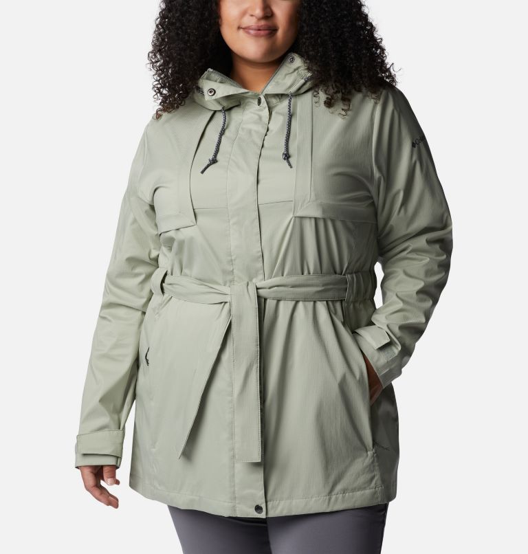 Women's Pardon My Trench Rain Jacket – Plus Size, Color: Safari, image 1