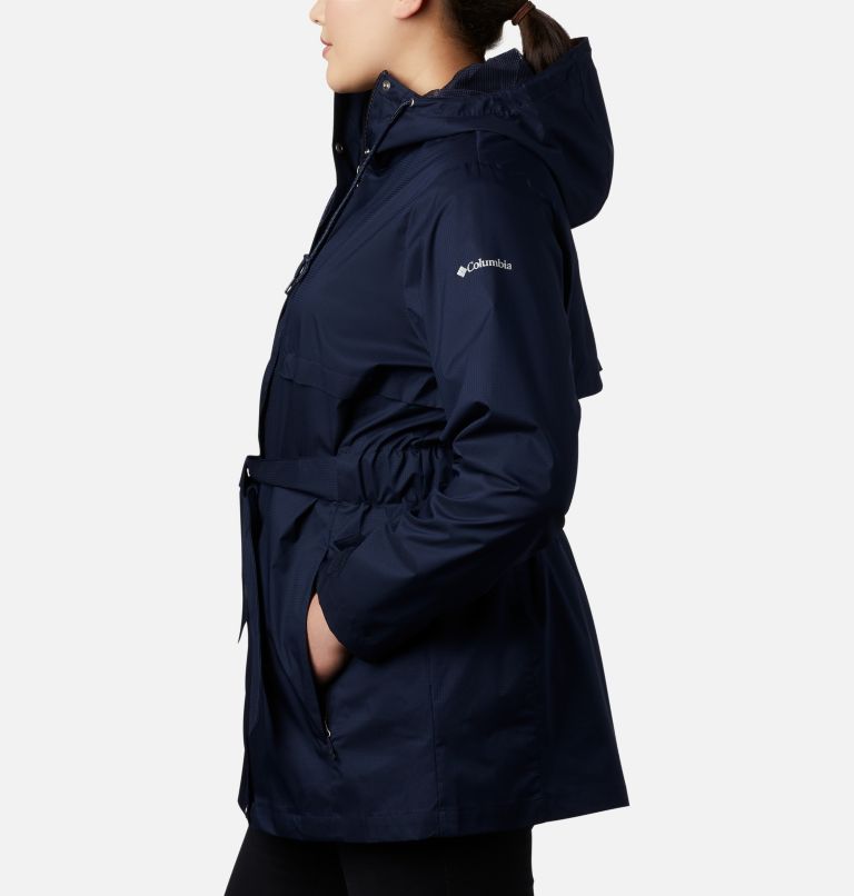 Thumbnail: Women's Pardon My Trench Rain Jacket – Plus Size, Color: Dark Nocturnal, image 3