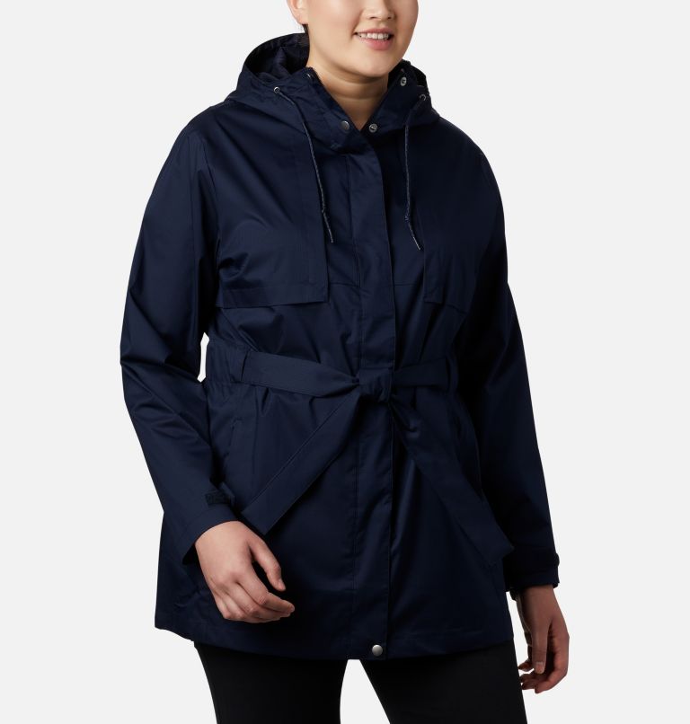 Women's Pardon My Trench Rain Jacket – Plus Size, Color: Dark Nocturnal, image 1