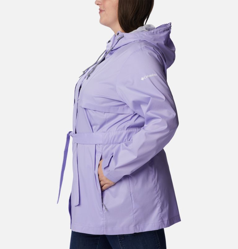 Women's Pardon My Trench Rain Jacket – Plus Size, Color: Frosted Purple, image 3