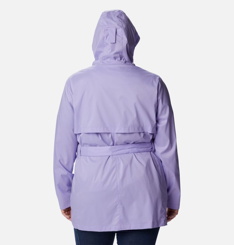 Thumbnail: Women's Pardon My Trench Rain Jacket – Plus Size, Color: Frosted Purple, image 2