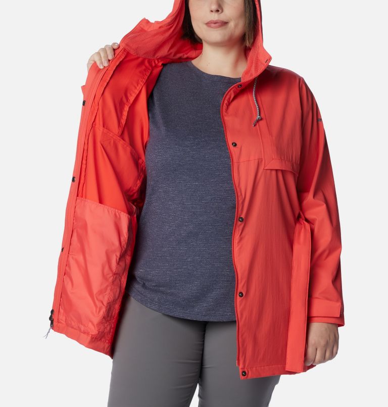 Columbia womens plus sale rain jacket