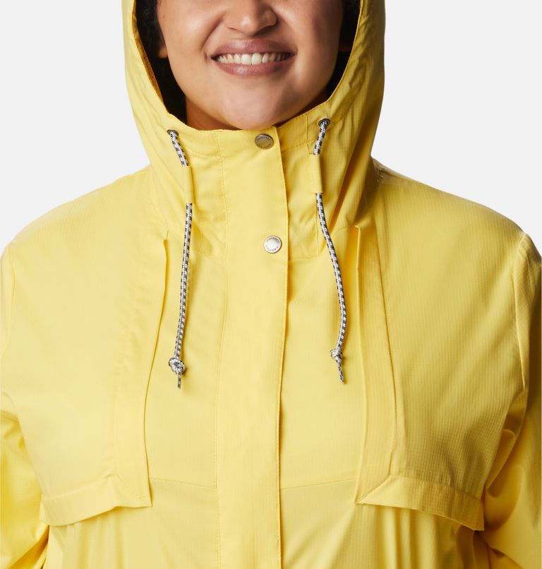 Women's Pardon My Trench Rain Jacket – Plus Size, Color: Sun Glow, image 4