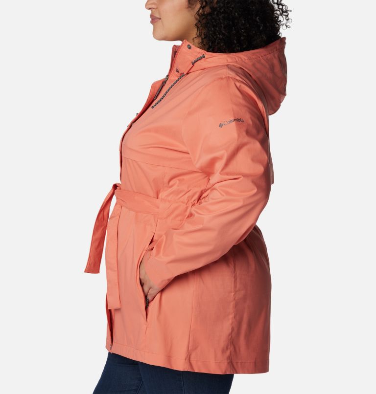 Thumbnail: Women's Pardon My Trench Jacket – Plus Size, Color: Faded Peach, image 3