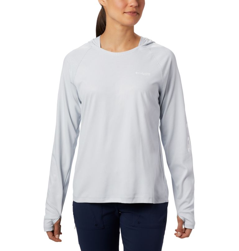 Columbia Women's PFG Tidal Deflector Long Sleeve Shirt - Ocean Mist