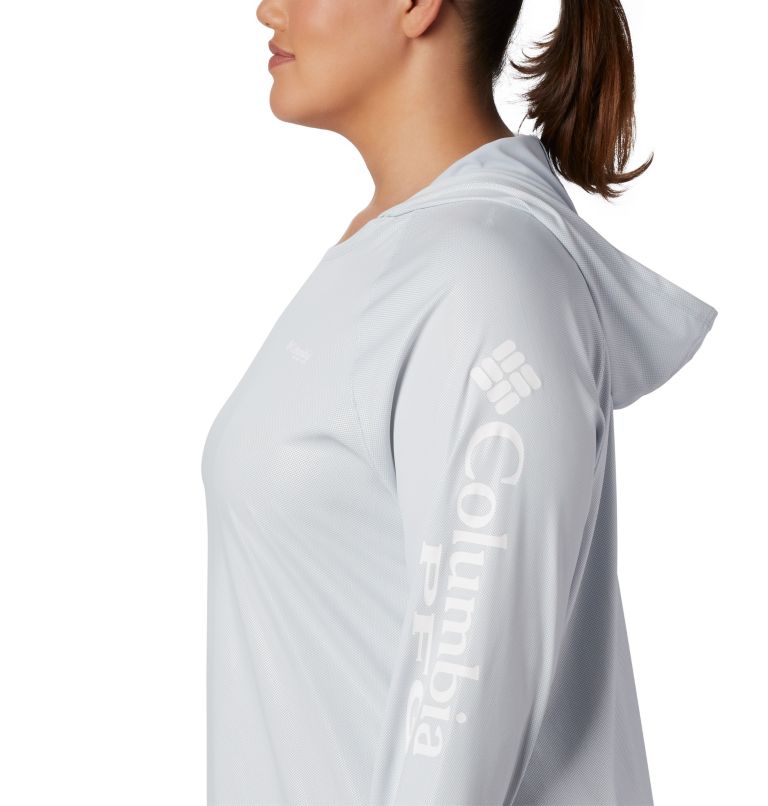 Women’s PFG Tidal Deflector Hoodie - Plus Size, Color: Cirrus Grey, image 4