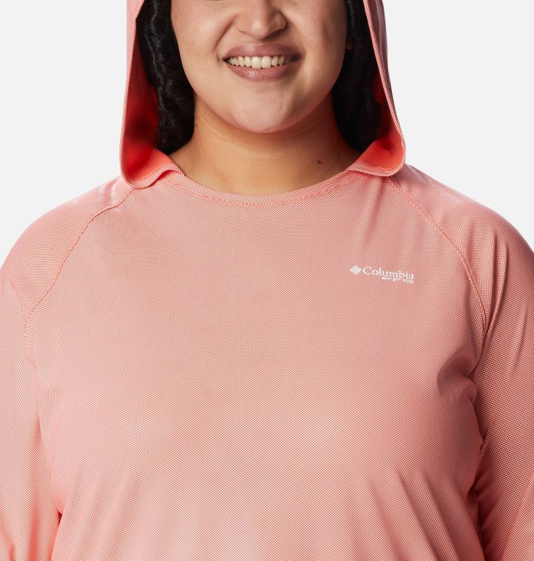 Women’s PFG Tidal Deflector Hoodie - Plus Size, Color: Corange, image 4