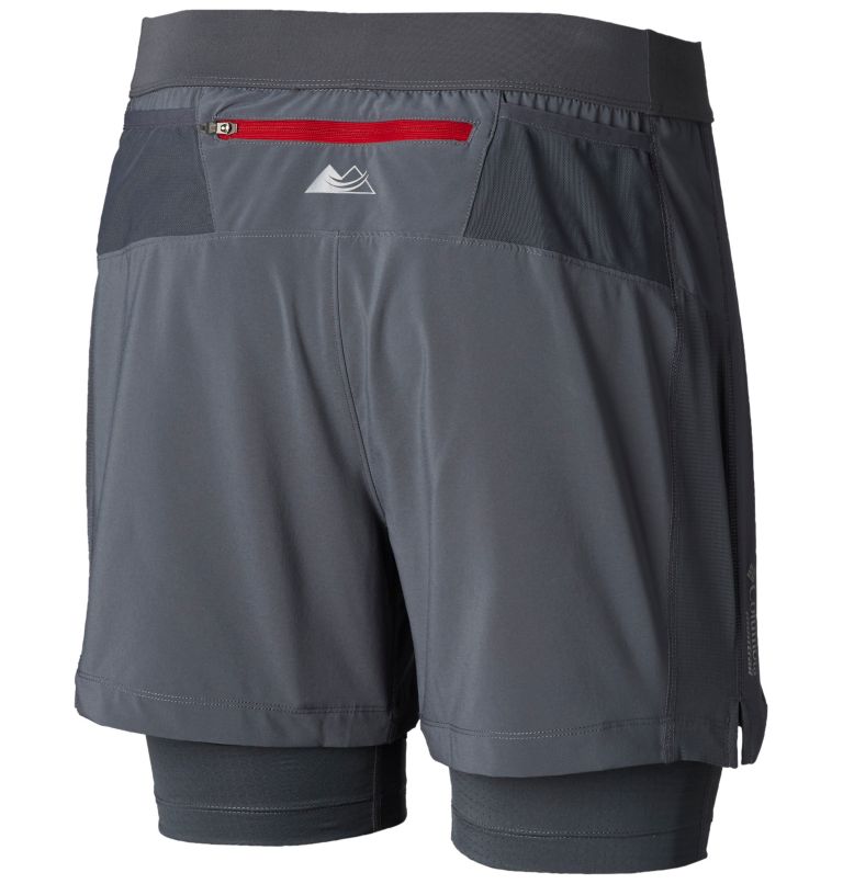 Titan Ultra&trade; II Short | 053 | M Men&rsquo;s Titan Ultra&trade; II Shorts, Graphite, Red Velvet Zip, back