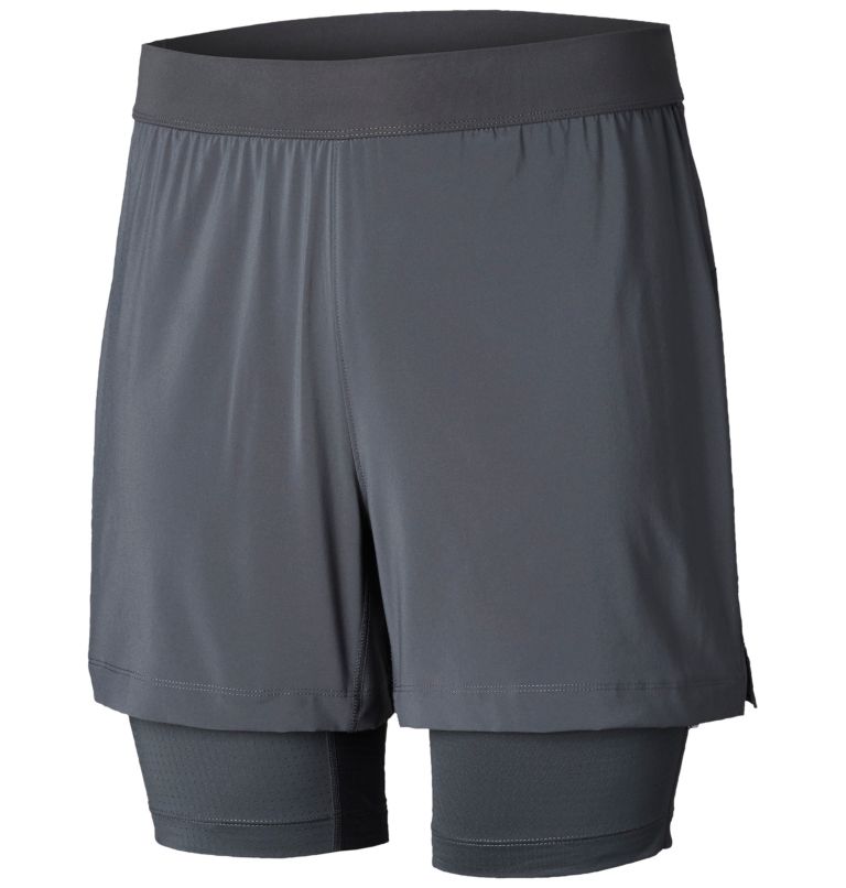 Titan Ultra&trade; II Short | 053 | M Men&rsquo;s Titan Ultra&trade; II Shorts, Graphite, Red Velvet Zip, front