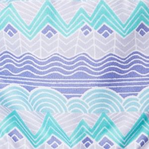 African Violet Stripe, Bright Aqua, Afr