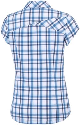 Chemise Manches Courtes Stretch Saturday Trail&trade; II Femme Saturday Trail&trade; II Stretch Pri | 404 | XS, Blue Dusk Plaid, back