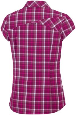 Chemise Manches Courtes Stretch Saturday Trail&trade; II Femme Saturday Trail&trade; II Stretch Pri | 404 | XS, Wine Berry Plaid, back