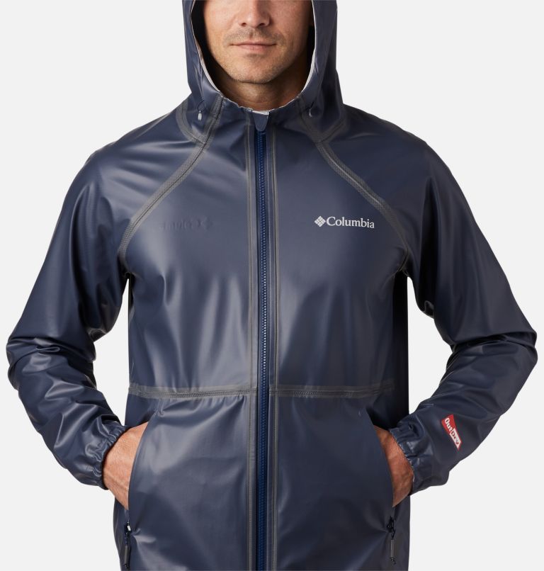 Men’s OutDry Ex Reversible II Jacket, Color: Collegiate Navy, Columbia Grey Heather, image 4