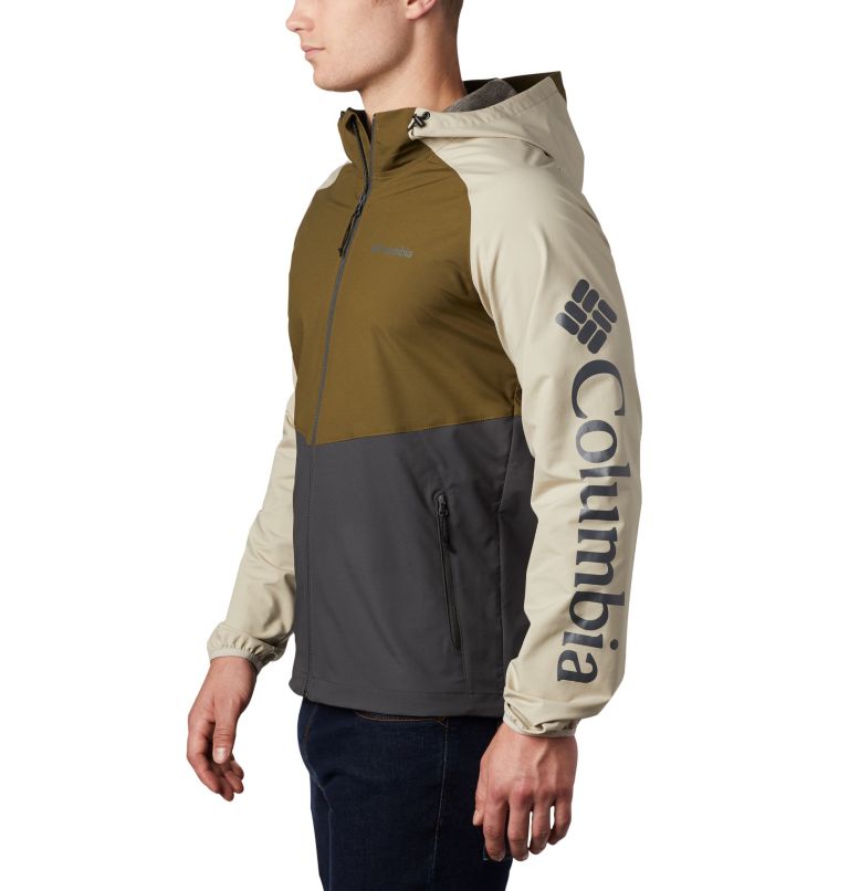 Men's Panther Creek Jacket, Color: Shark, New Olive, Fossil, image 3