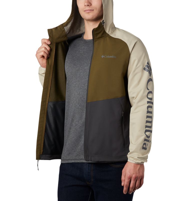 Men's Panther Creek Jacket, Color: Shark, New Olive, Fossil, image 5