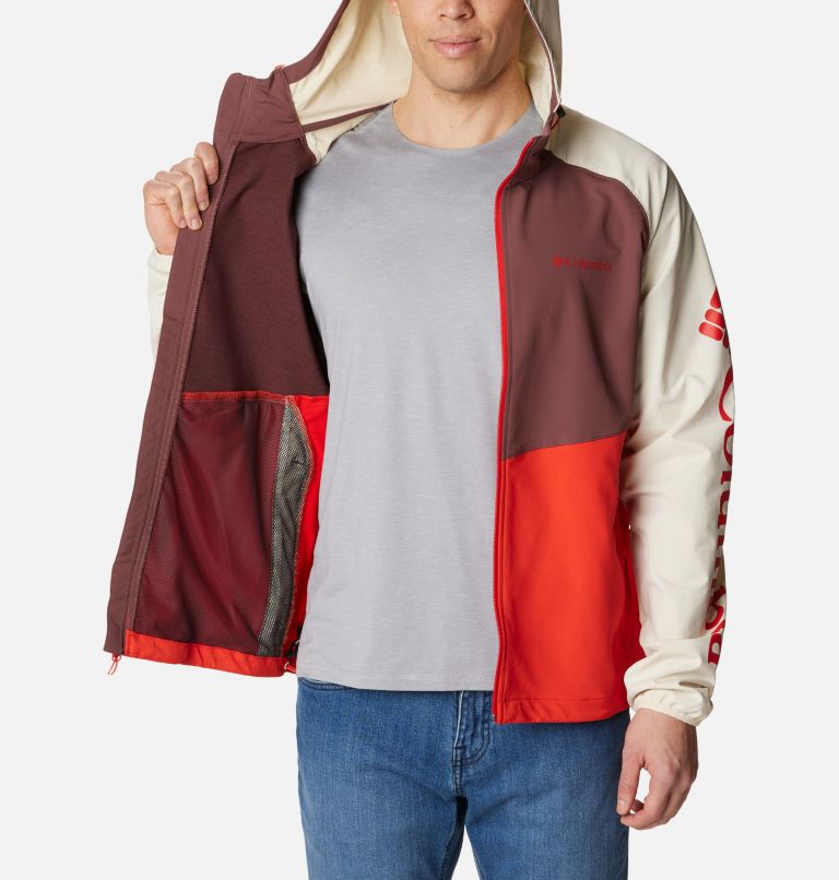 Men’s Panther Creek Jacket, Color: Spicy, Light Raisin, Chalk, image 5