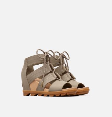 joanie lace wedge sandal