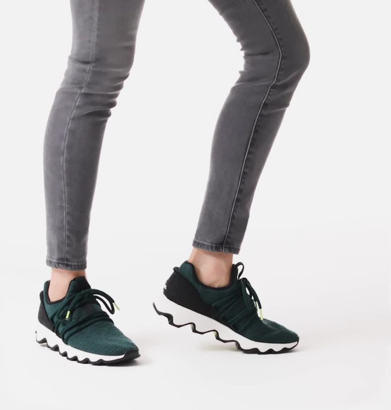 Women's Kinetic Lace Sneaker, Color: Dark Seas