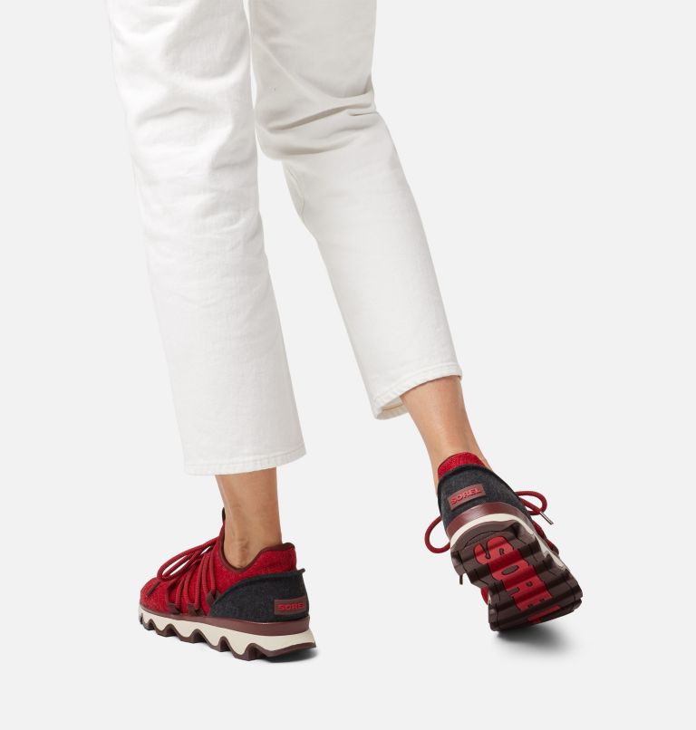 Women's Kinetic Lace Sneaker, Color: Mountain Red, image 7
