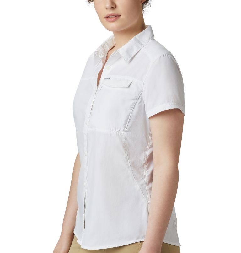 Thumbnail: Women's Silver Ridge 2.0 Short Sleeve Shirt, Color: White, image 4
