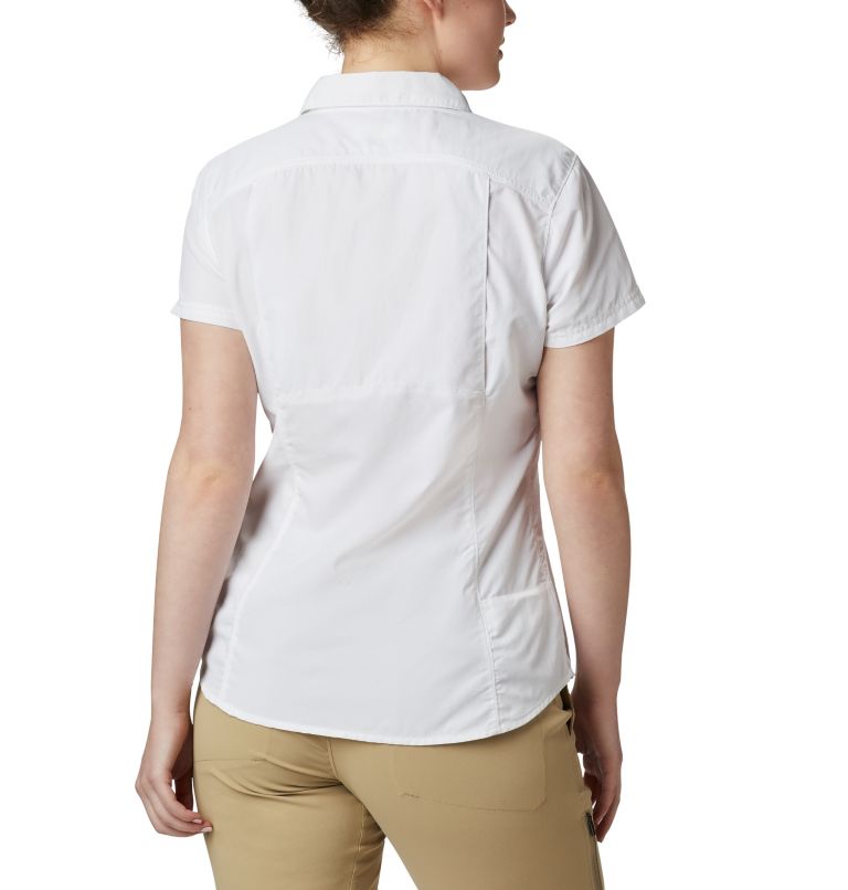 Thumbnail: Women's Silver Ridge 2.0 Short Sleeve Shirt, Color: White, image 2