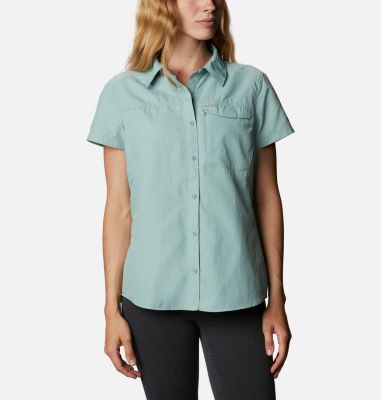 Women's Silver Ridge&trade; 2.0 Short Sleeve Shirt Silver Ridge&trade; 2.0 Short Sleeve | 345 | XS, Aqua Tone, front