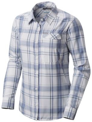 silver ridge plaid long sleeve shirt