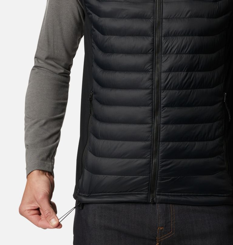 Men's Powder Pass Vest, Color: Black